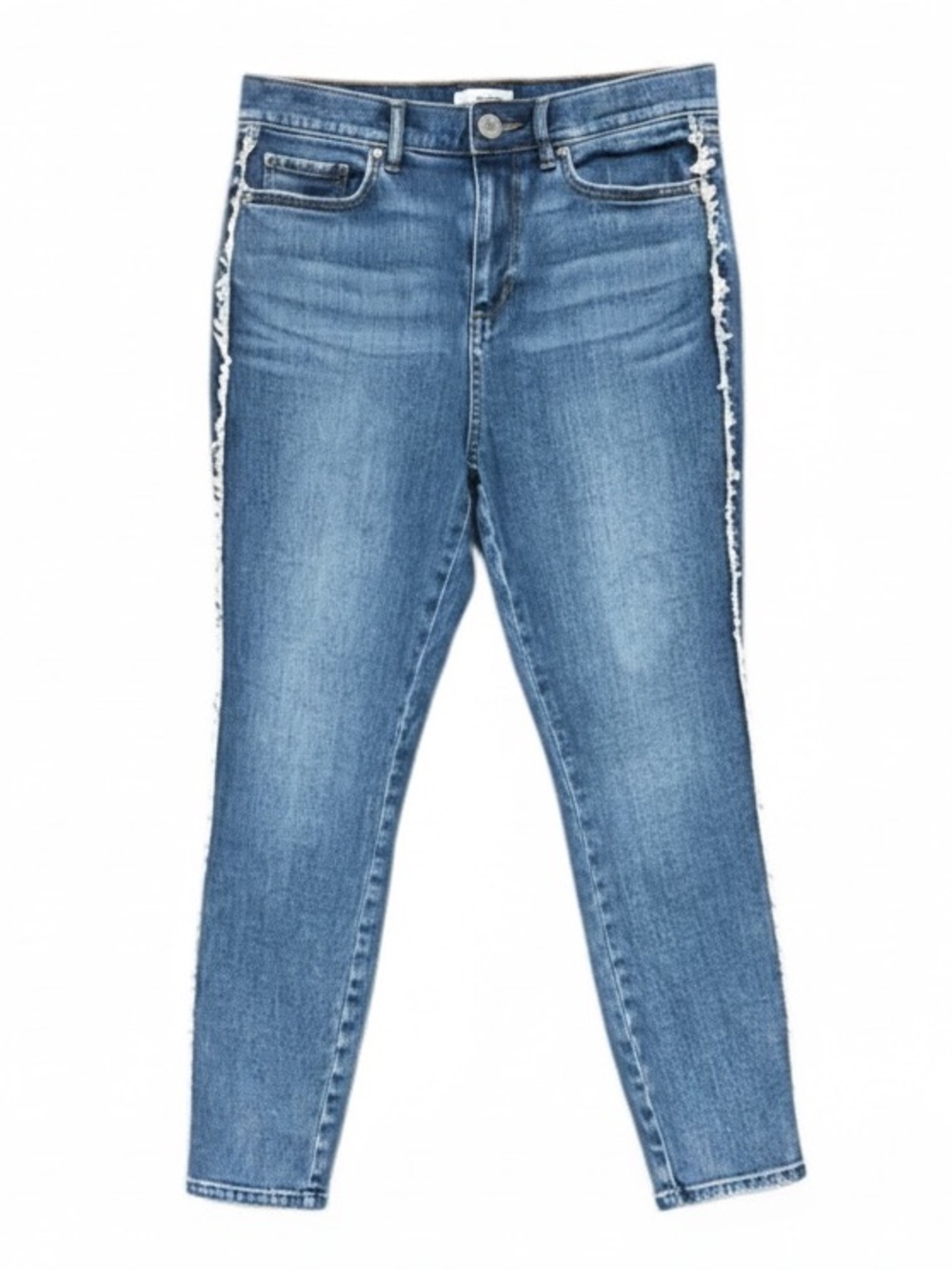 Loft Fringe High Rise Ankle Skinny Jeans Women’s Size 8 Petite